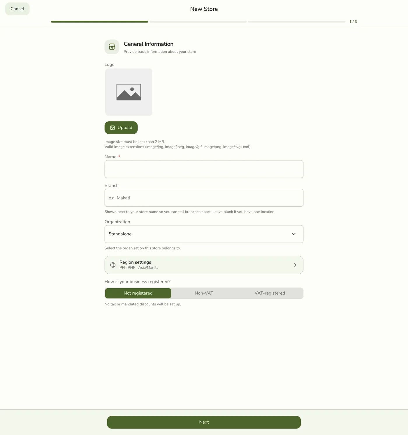 Confirm the organization in the Fuze Store app
