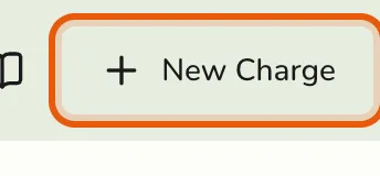 The New Charge button on the Charges screen