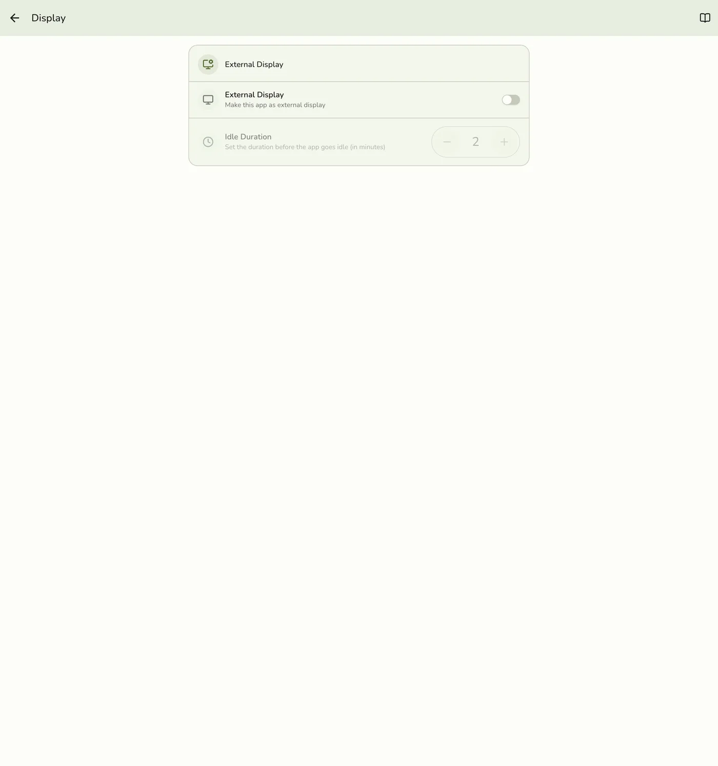 The Display screen in Fuze Store showing the Display Modes options, including Customer Front Display