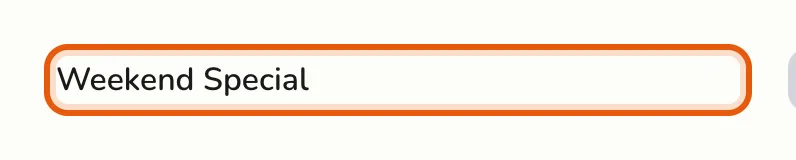 The saved discount shown in the Discounts list
