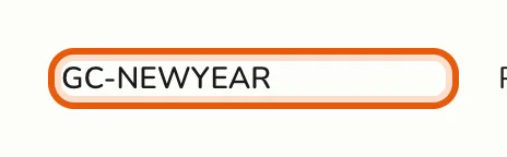The saved gift card shown in the Gift Cards list