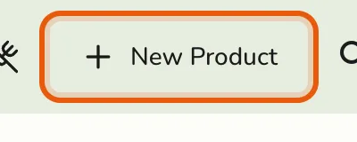 The New Product button on the Products screen