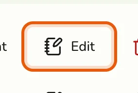 The Edit action on a product row in the Products list