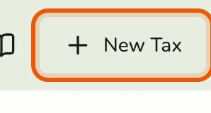 The New Tax button on the Taxes screen