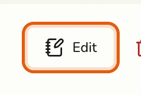 The Edit action on a tax row in the Taxes list